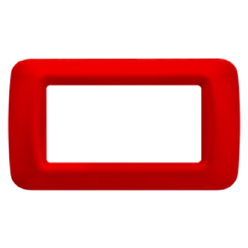 Gewiss GW22524 System - 4-module geranium red plate