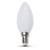 Lampe LED olive opale E14 03W 230V 2700k AURORA