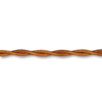 Bronze silk braided cable 2X1.00 - 100m