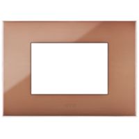 Series 44 - Young 44 plate in Havana technopolymer 3 places