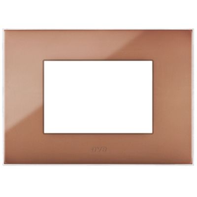 Series 44 - Young 44 plate in Havana technopolymer 3 places