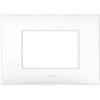 Series 44 - Young 44 plate in white 3-place technopolymer