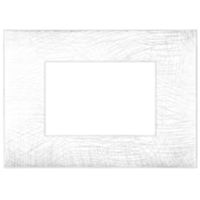 Serie 44 - Placa Young 44 en tecnopolímero 3D blanco de 3 plazas