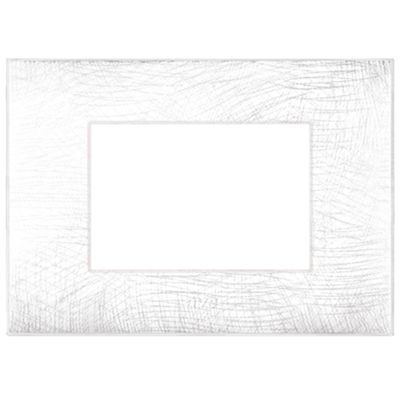 Serie 44 - Placa Young 44 en tecnopolímero 3D blanco de 3 plazas