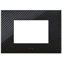 Serie 44 - Placa Young 44 en tecnopolímero de carbono oscuro 3D