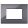Serie 44 - placca Young 44 in tecnopolimero 3 posti cenere