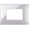 Series 44 - Young 44 plate in metallic gray 3-place technopolymer