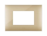 Series 44 - Young 44 gold 3-place technopolymer plate