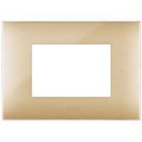 Series 44 - Young 44 gold 3-place technopolymer plate