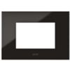Series 44 - Young 44 plate in absolute black 3-place technopolymer