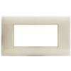Series 44 - Young 44 plate in ivory 4-place technopolymer