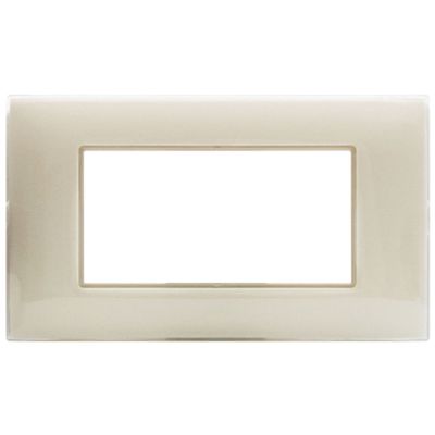 Serie 44 - placca Young 44 in tecnopolimero 4 posti avorio