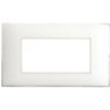 Series 44 - Young 44 plate in white 4-place technopolymer