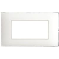 Series 44 - Young 44 plate in white 4-place technopolymer