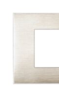 Series 44 - Young 44 4-place 3D brushed beige technopolymer plate