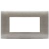 Series 44 - Young 44 4-place 3D brushed beige technopolymer plate