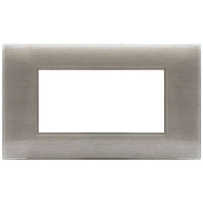 Series 44 - Young 44 4-place 3D brushed beige technopolymer plate