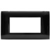 Series 44 - Young 44 plate in 4-place dark carbon 3D technopolymer