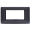 Serie 44 - placca Young 44 in tecnopolimero 4 posti cenere