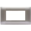 Series 44 - Young 44 plate in metallic gray 4-place technopolymer