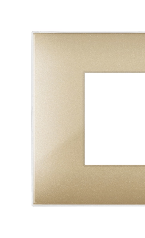 Series 44 - Young 44 gold 4-place technopolymer plate