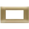 Serie 44 - placca Young 44 in tecnopolimero 4 posti oro