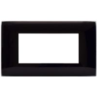 Series 44 - Young 44 plate in absolute black 4-place technopolymer