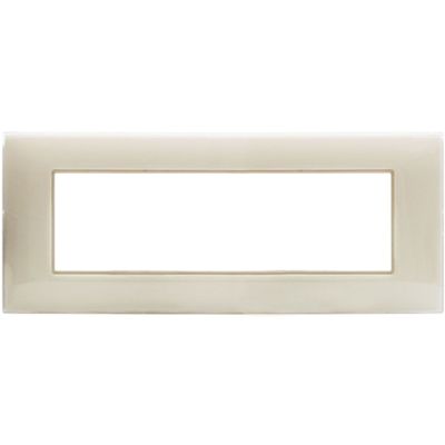 Series 44 - Young 44 plate in ivory 7-place technopolymer