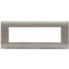 Serie 44 - placca Young 44 in tecnopolimero 7 posti beige spazzolato 3D