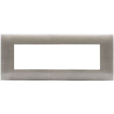 Serie 44 - Placa de tecnopolímero beige cepillado 3D Young 44 de 7 plazas