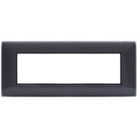 Serie 44 - placca Young 44 in tecnopolimero 7 posti cenere