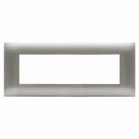Series 44 - Young 44 plate in metallic gray technopolymer 7 places