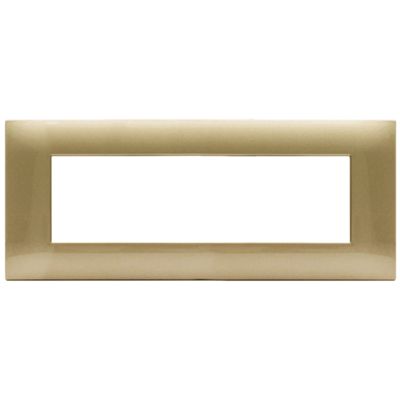 Serie 44 - placca Young 44 in tecnopolimero 7 posti oro