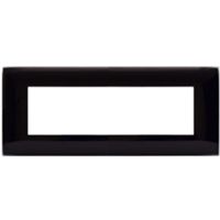 Series 44 - Young 44 plate in absolute black 7-place technopolymer
