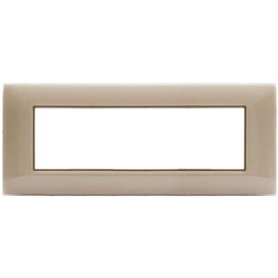 Serie 44 - Placa Young 44 en tecnopolímero arena de 7 posiciones