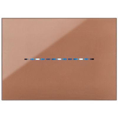Series 44 - Young Touch 3-place Havana technopolymer plate