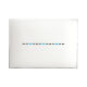 Series 44 - Young Touch plate in white 3-place technopolymer