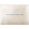 Series 44 - Young Touch 3-place 3D brushed beige technopolymer plate