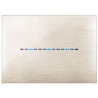 Series 44 - Young Touch 3-place 3D brushed beige technopolymer plate
