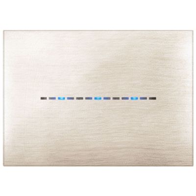 Series 44 - Young Touch 3-place 3D brushed beige technopolymer plate