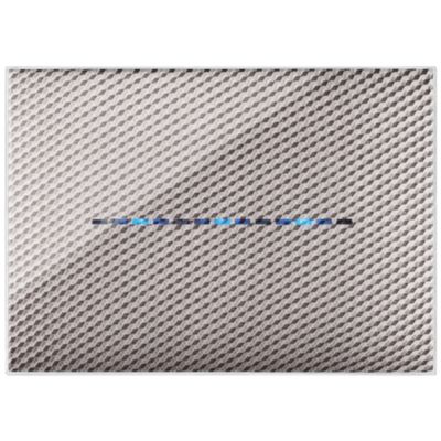 Serie 44 - placca Young Touch in tecnopolimero 3 posti carbon chiaro 3D