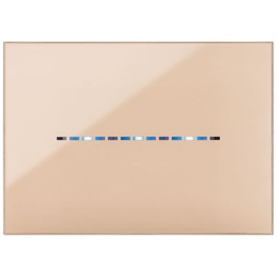 Serie 44 - placca Young Touch in tecnopolimero 3 posti sabbia