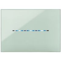 Serie 44 - placca Young Touch in tecnopolimero 3 posti salvia