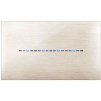 Serie 44 - placca Young Touch in tecnopolimero 4 posti beige spazzolato 3D