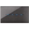 Serie 44 - placca Young Touch in tecnopolimero 4 posti carbon scuro 3D