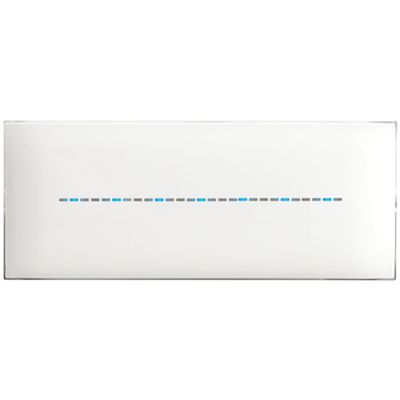 Serie 44 - Placa Young Touch en tecnopolímero blanco de 7 plazas