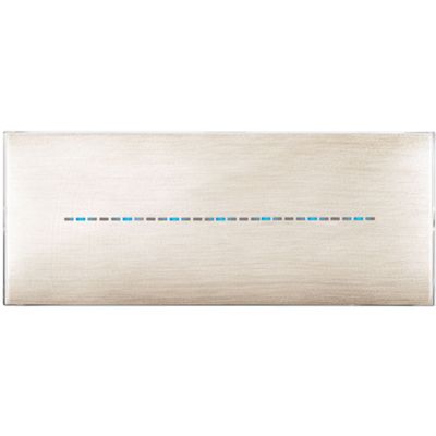 Series 44 - Young Touch 7-place 3D brushed beige technopolymer plate