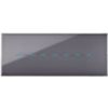 Serie 44 - placca Young Touch in tecnopolimero 7 posti cenere