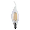 Transparent wind gust LED lamp E14 04W 230V 2700k Tecno Vintage