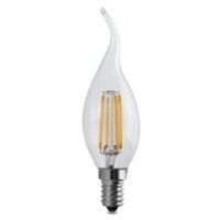Lámpara LED transparente ráfaga de viento E14 04W 230V 2700k Tecno Vintage